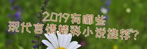 2019有哪些現代言情精彩小說推薦？